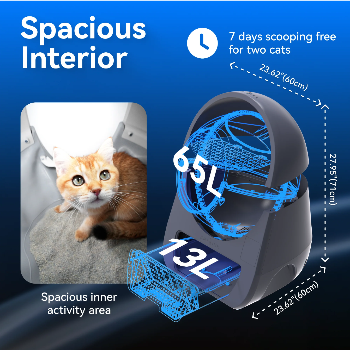 Self Cleaning Litter Box - Scooper Luxury Pro-X